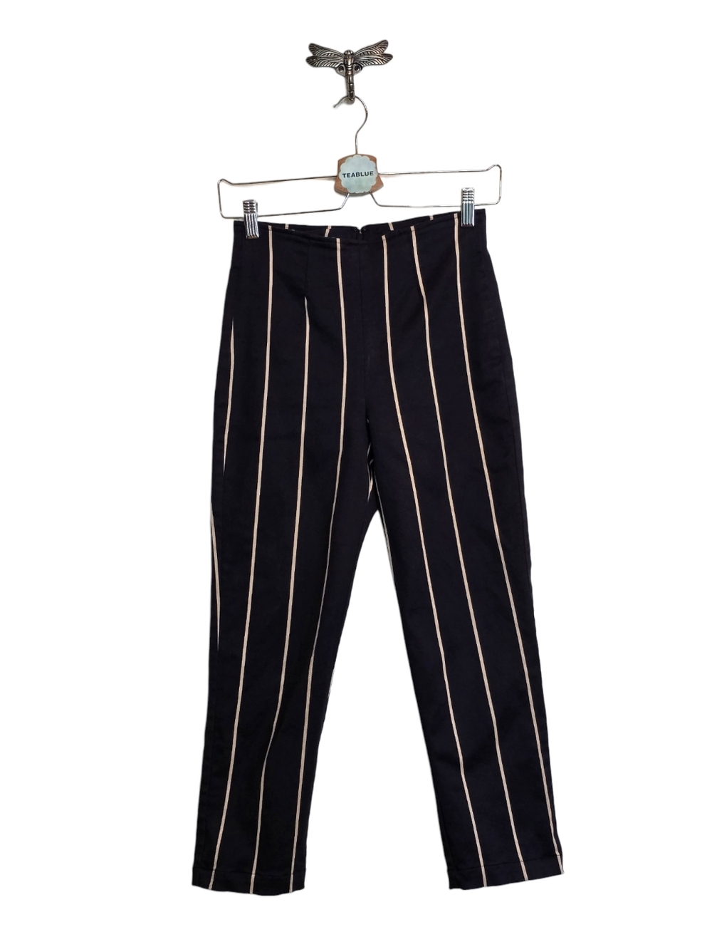 Reformation Marlon Pant Striped Cream And Black 2P - Picture 3 of 13